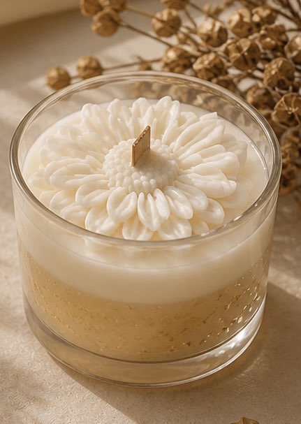 Golden Bloom Candle